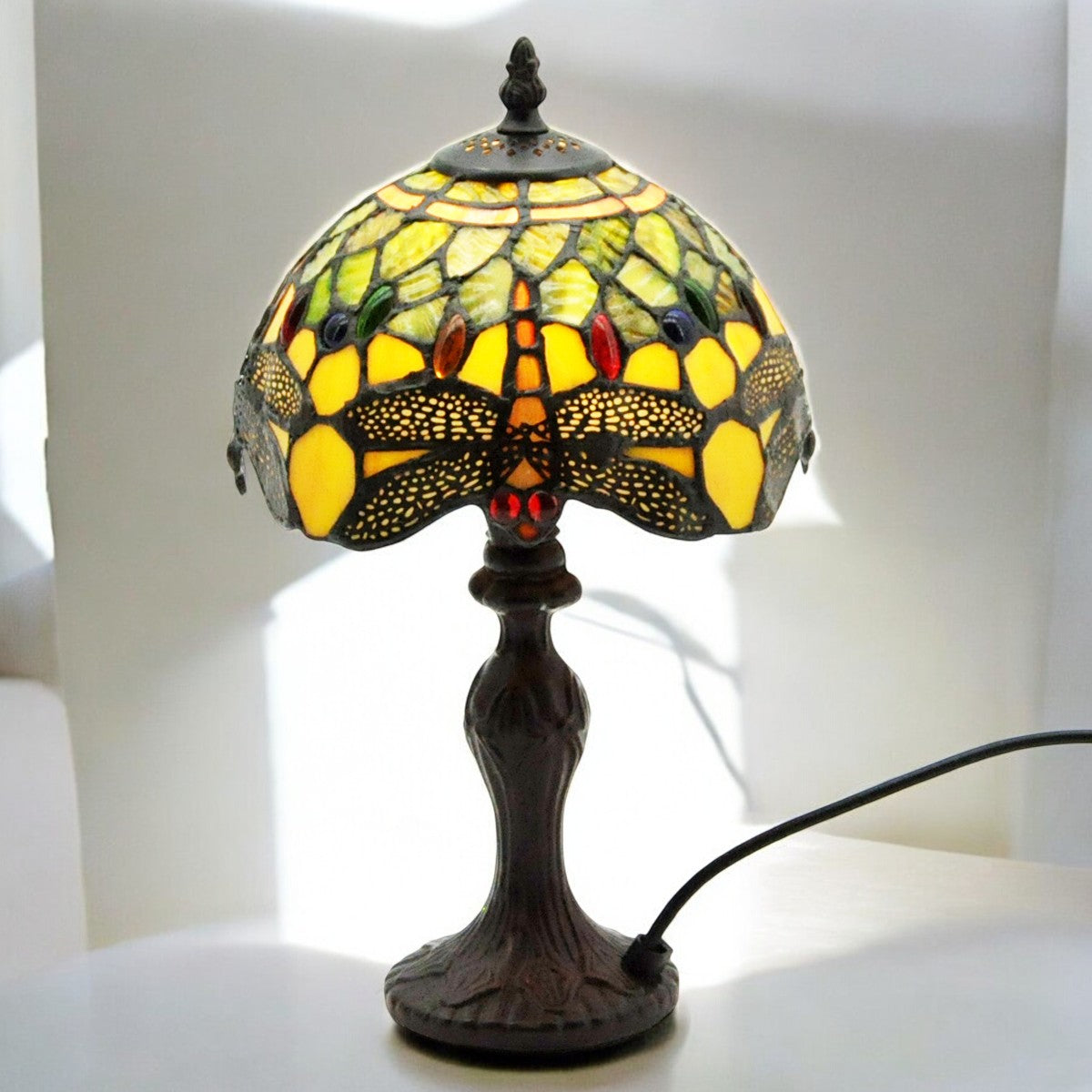 8" Green Dragonfly Tiffany Lamp Shade