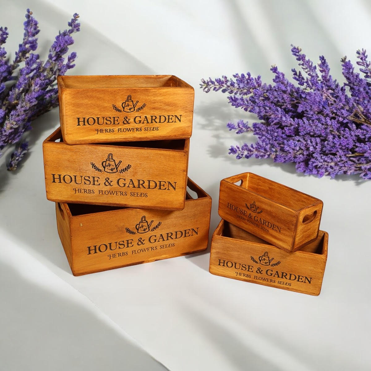 Set of 5 Wooden Crates – Handy Storage, Surprisingly Charming