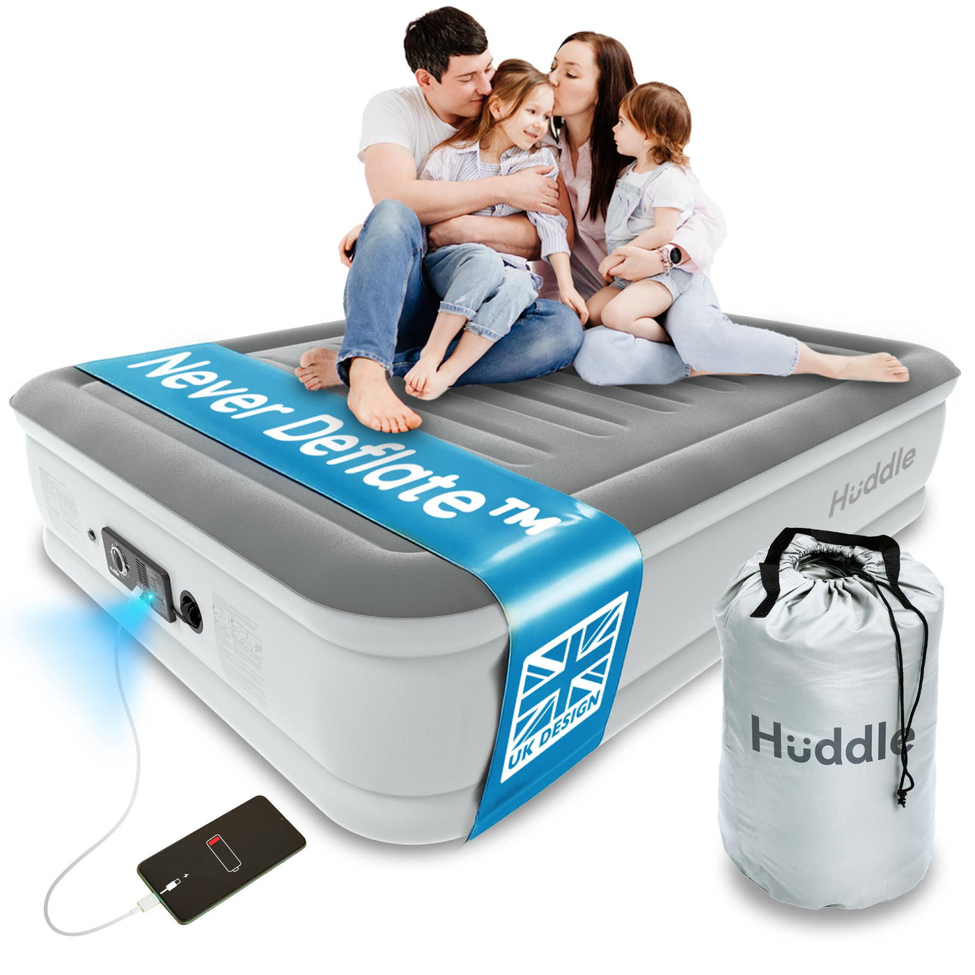 Huddle Never Deflate Air Bed King