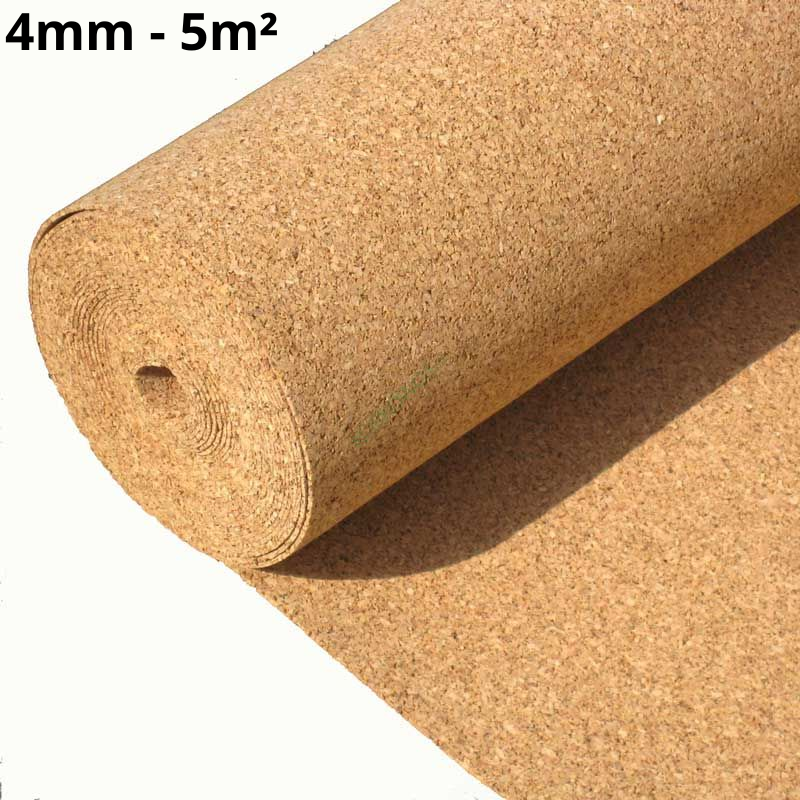 Cork Roll Underlay 4mm 5m2 (53.81sqft)