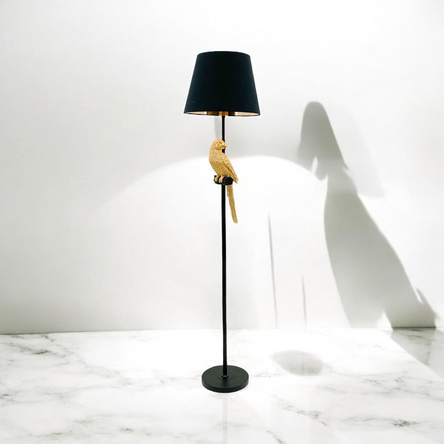164 x 37 x 37 cm Floor Lamp with 15" Black Shade