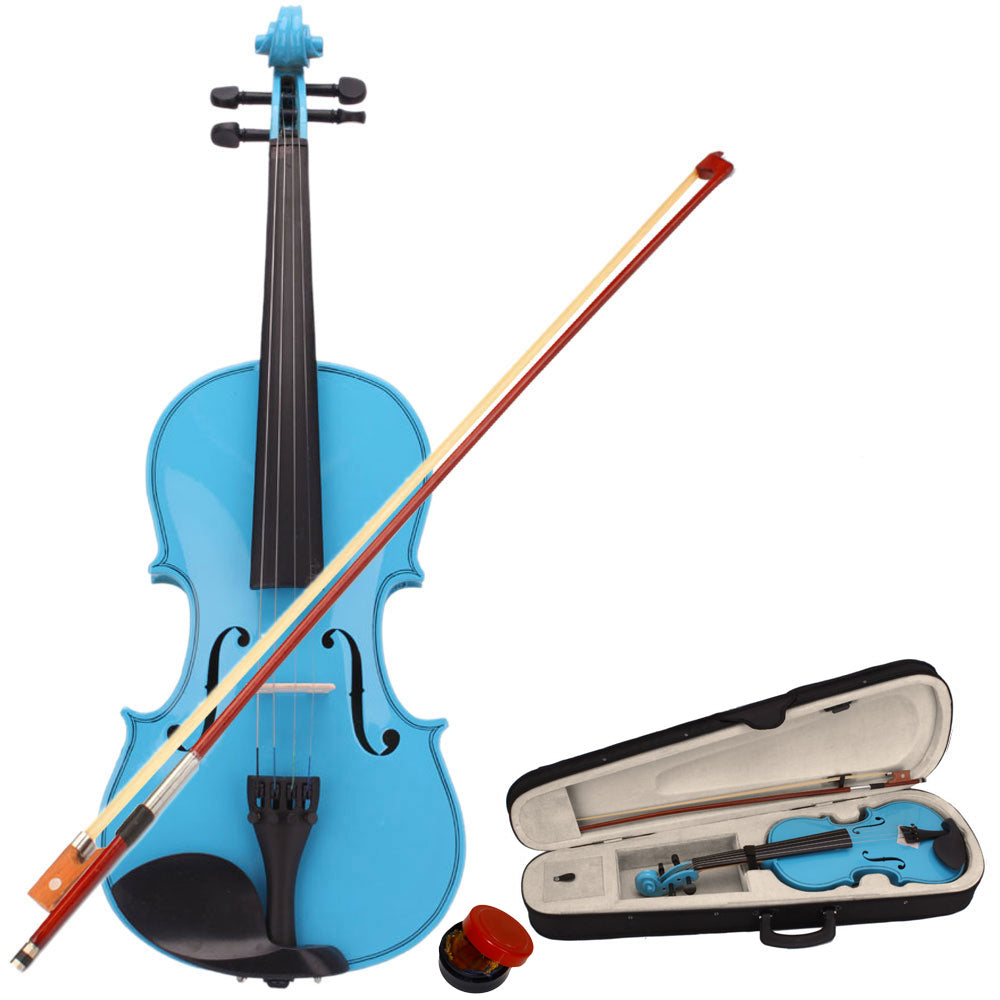 4/4 Acoustic Violin Sky Blue