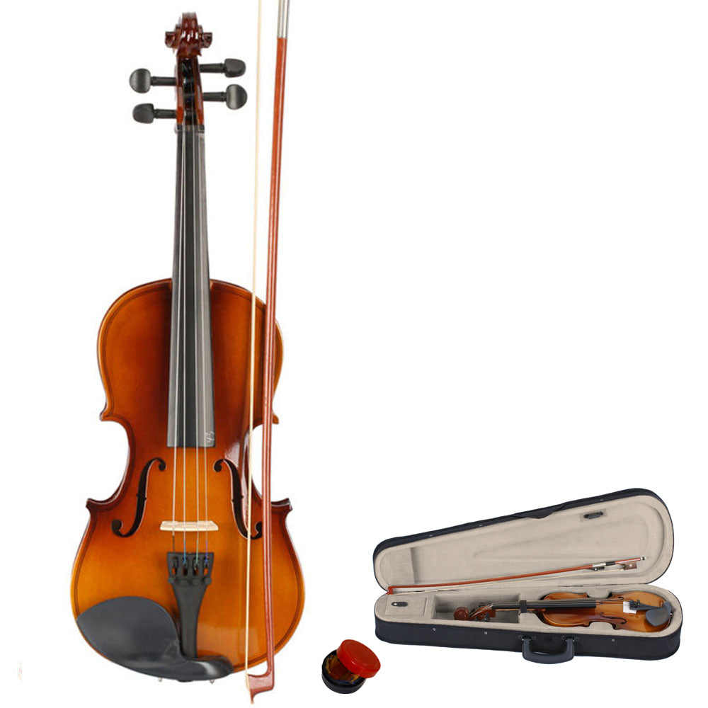 3/4 Acoustic Violin Case, Bow and Rosin Set