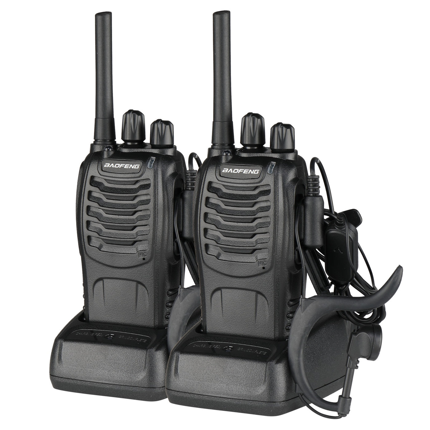 BF-88E 1500mAh Walkie Talkie, EU Standard, Black