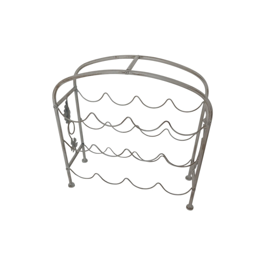 12-Bottle 40cm Cream Wine Holder (Fits Neatly, Looks Surprisingly Fancy)