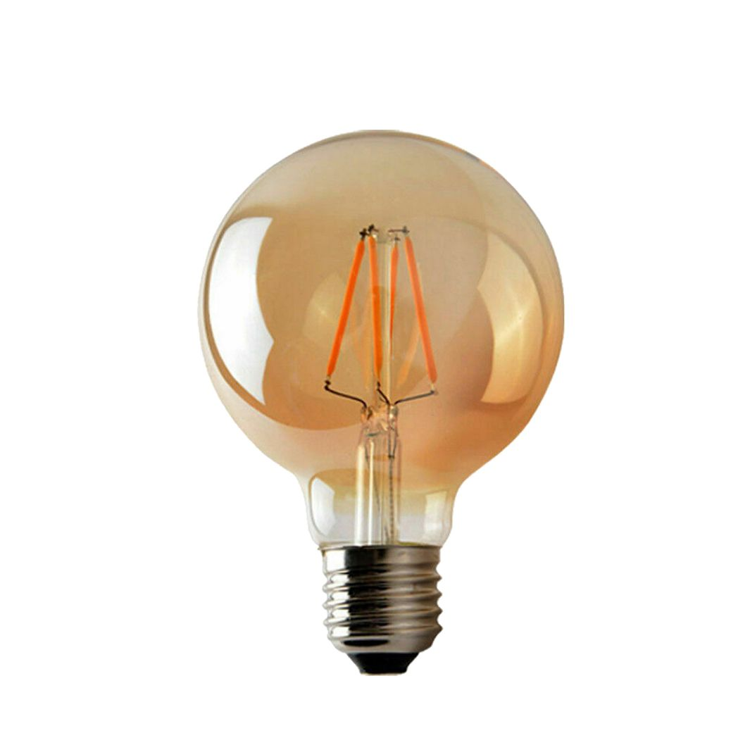G95 E27 4W Edison Style LED Filament Bulb 2700K Warm White