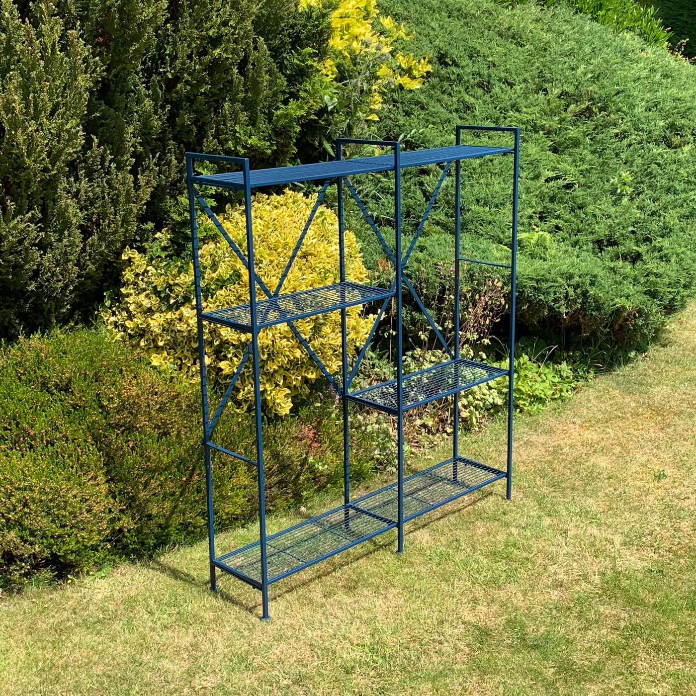 141CM Blue Shelf Unit