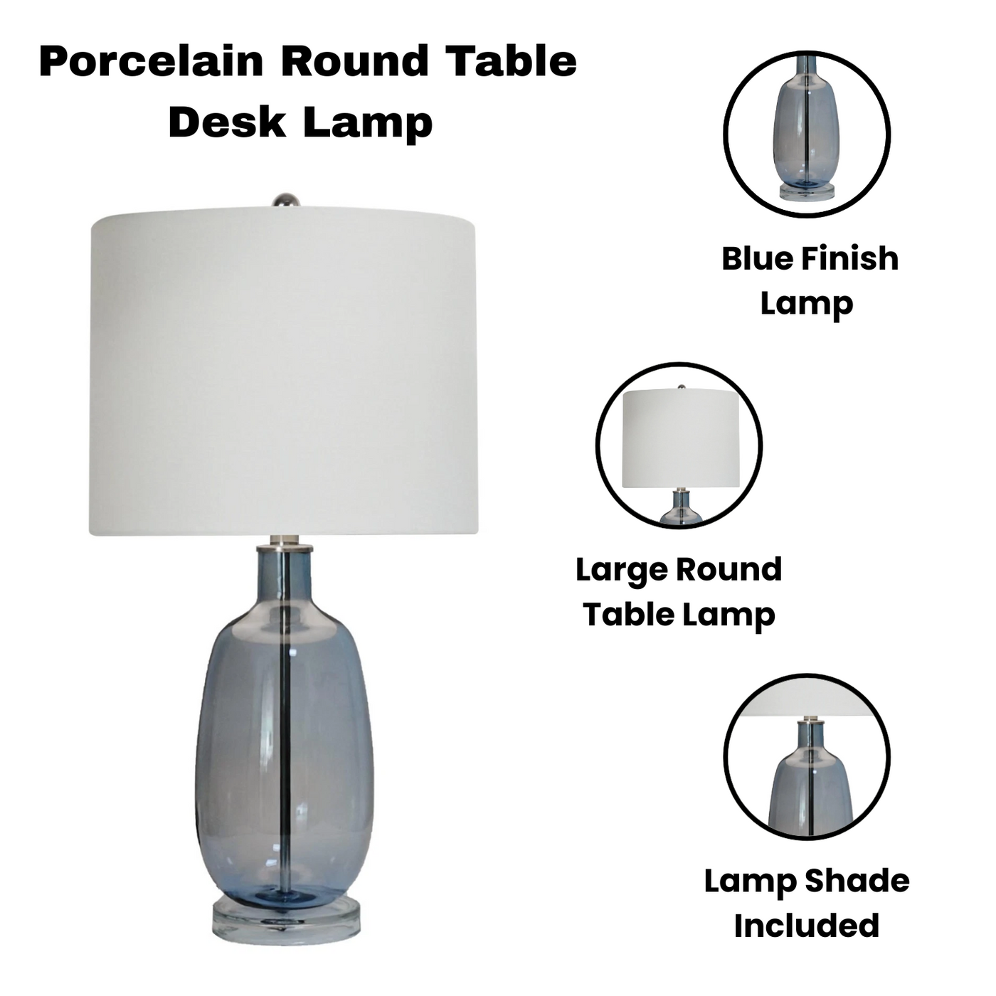 62CM Ceramic Table Lamp