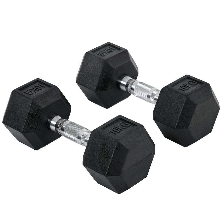 Hexagonal Dumbbells Kit 2x10kg