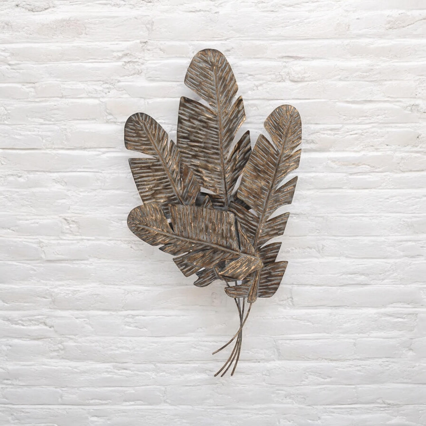 116CM Metal Wall Decor Feathers