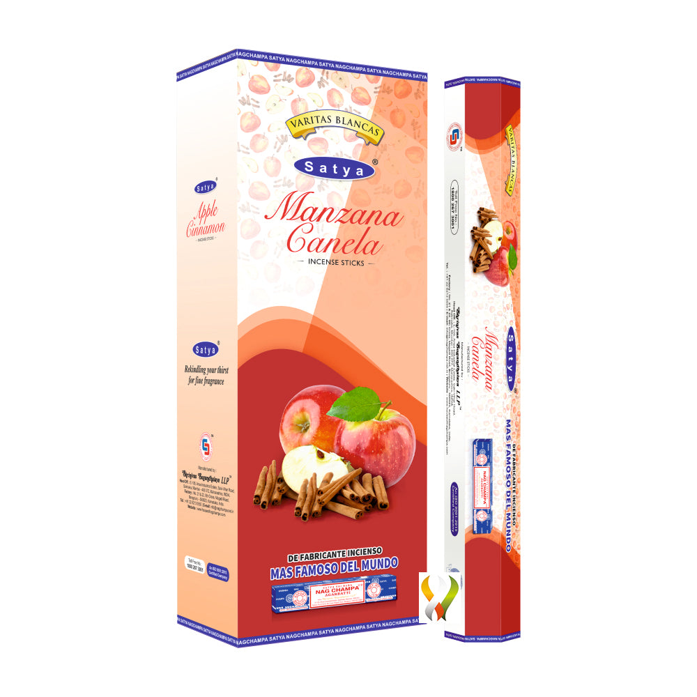 Satya Apple Cinnamon Hexa - 120 Sticks