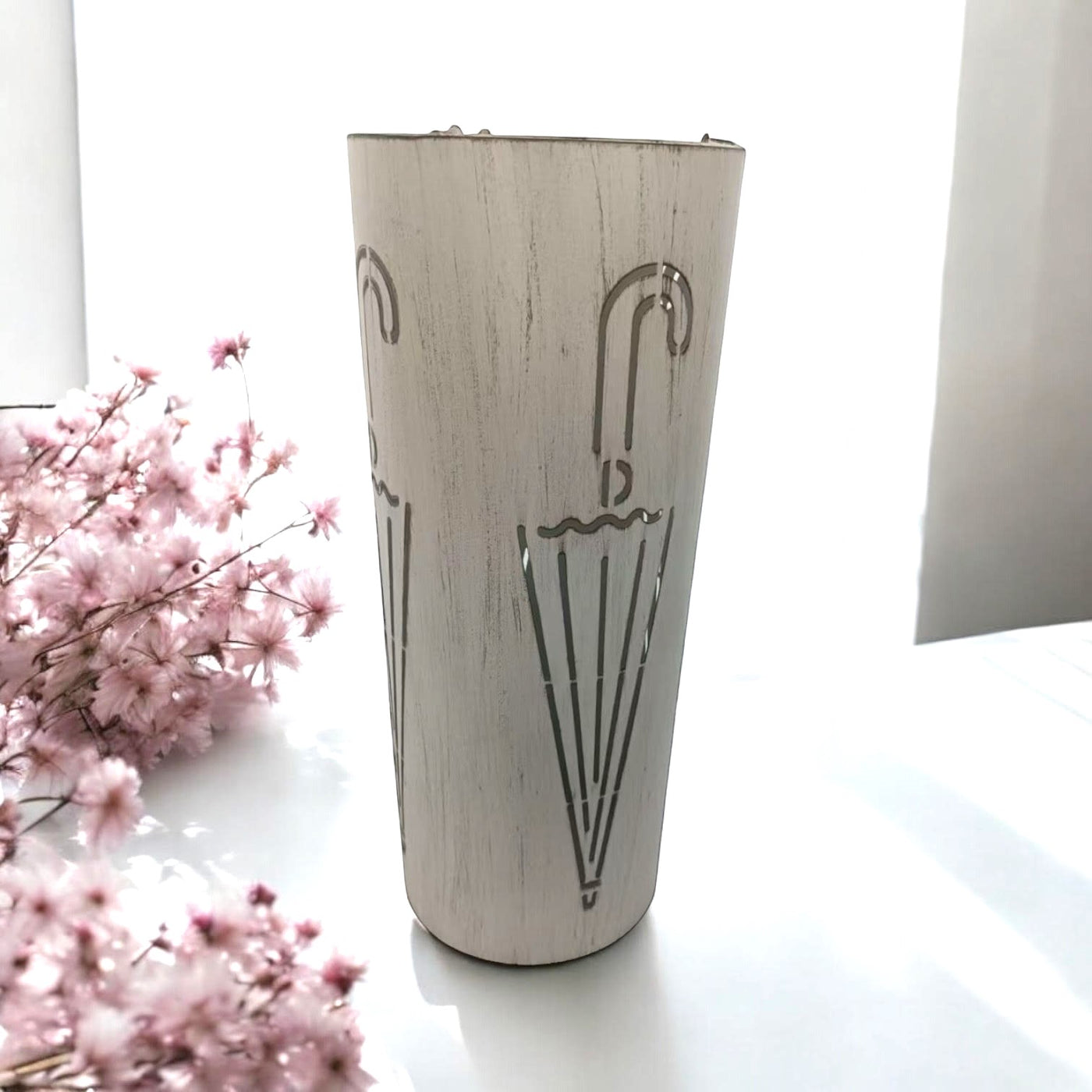 Cream 49cm Metal Umbrella Stand — Keeps Things Upright (Mostly)