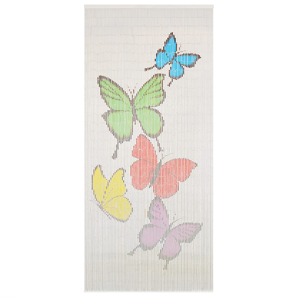 vidaXL Insect Door Curtain Bamboo 90x200 cm