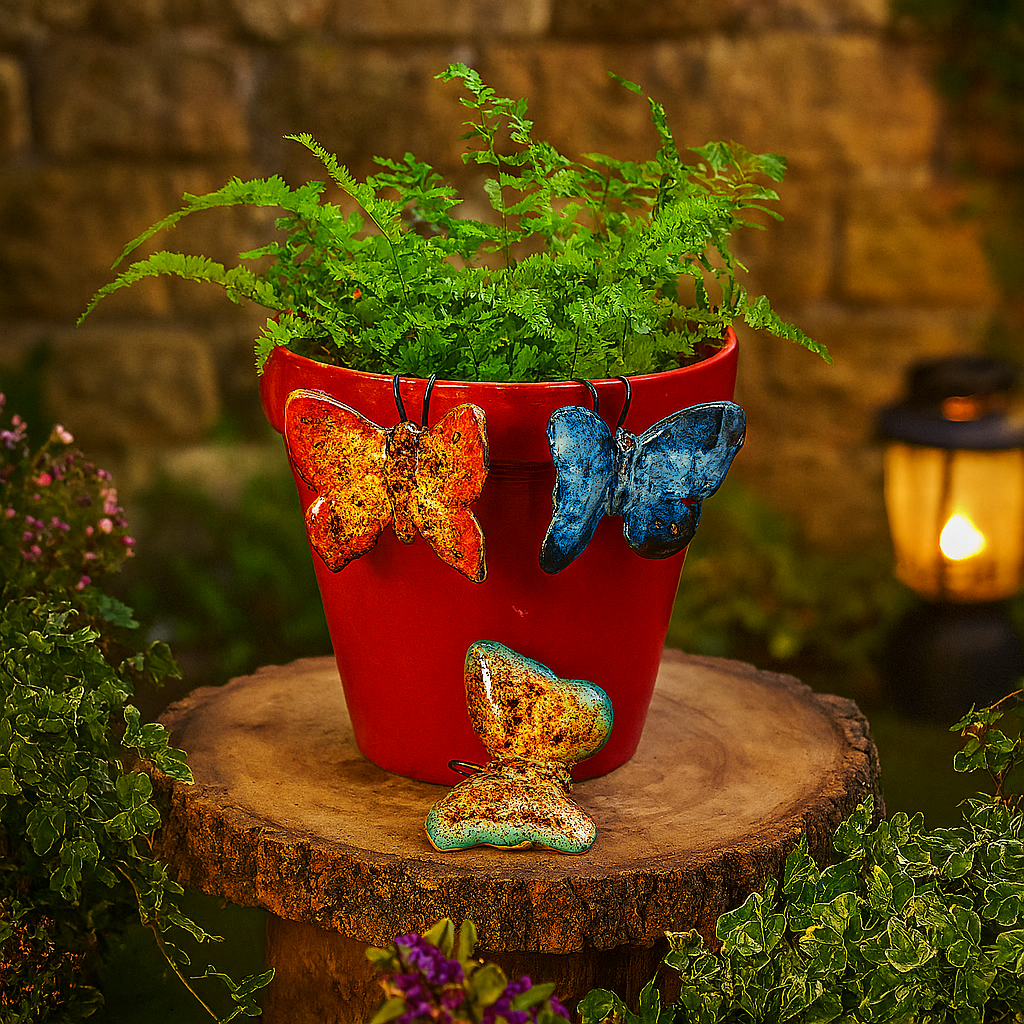 Butterfly Planter Decoration Set of 3