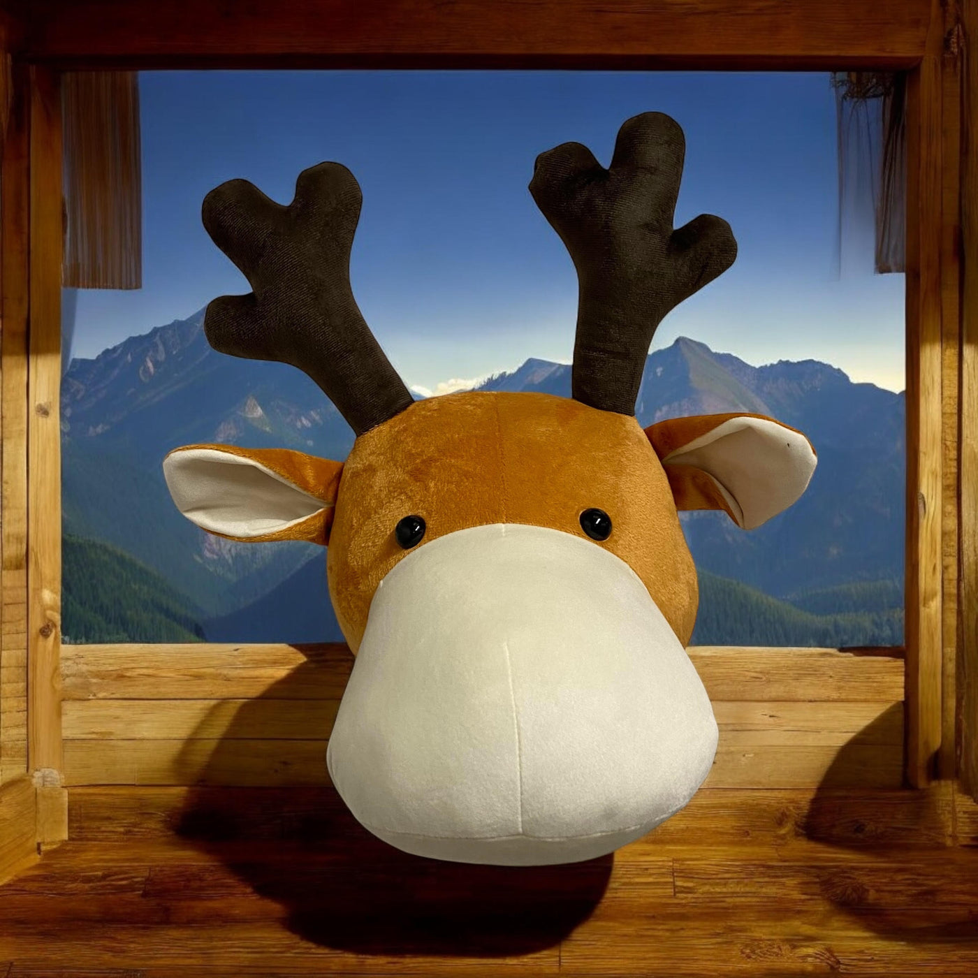 26CM Reindeer Head Wall Hanger — Festive, Sturdy, Slightly Silly 🎄