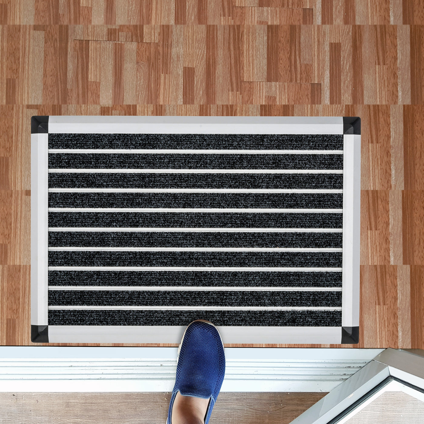 Doortex® Alumat Indoor Entrance Mat, Grey, 40 x 60cm