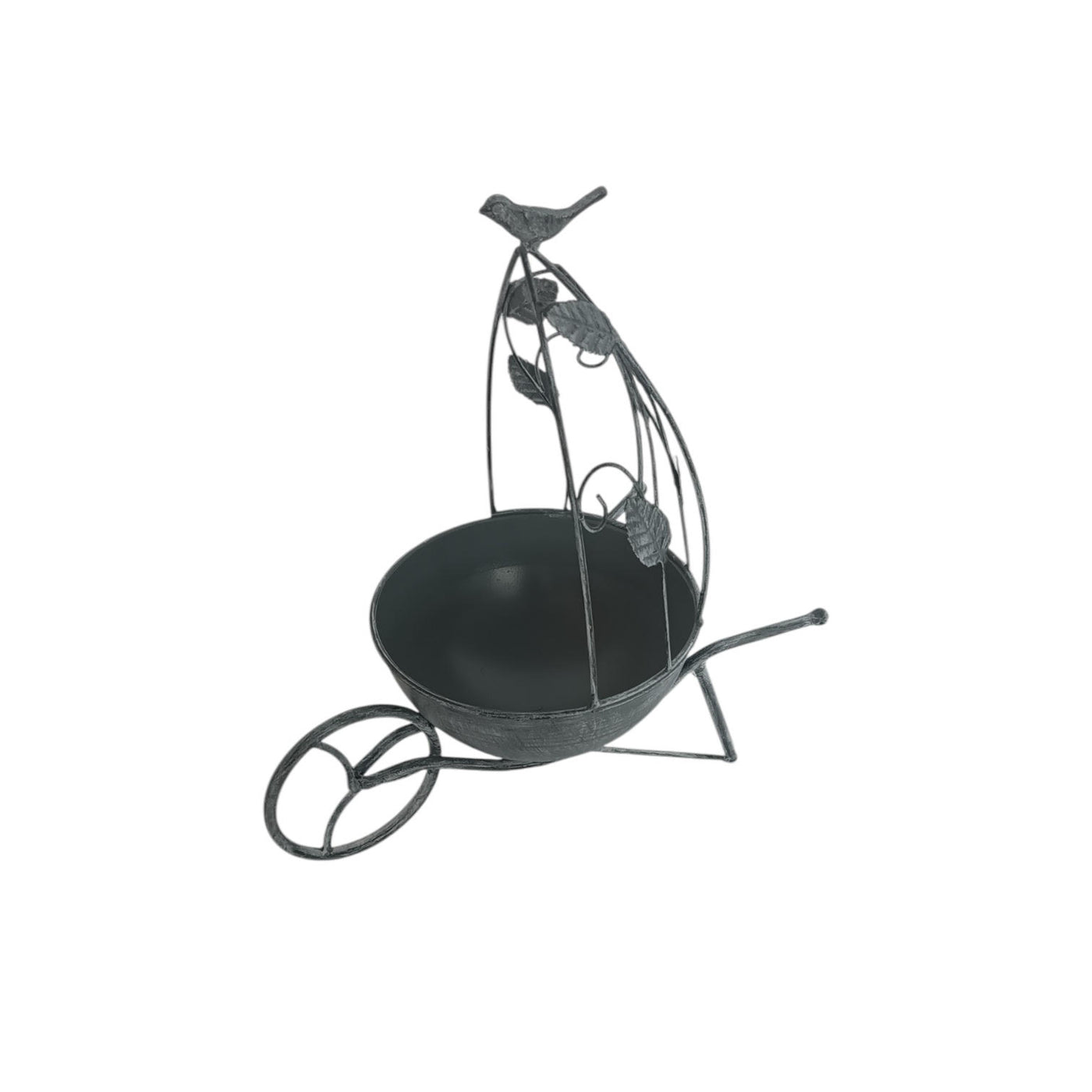 36CM Grey Metal Garden Planter