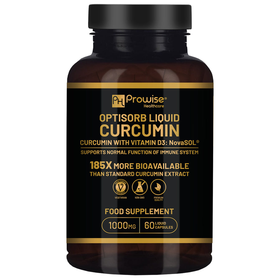 Optisorb Liquid Curcumin with Vitamin D, 60 Liquid Capsules