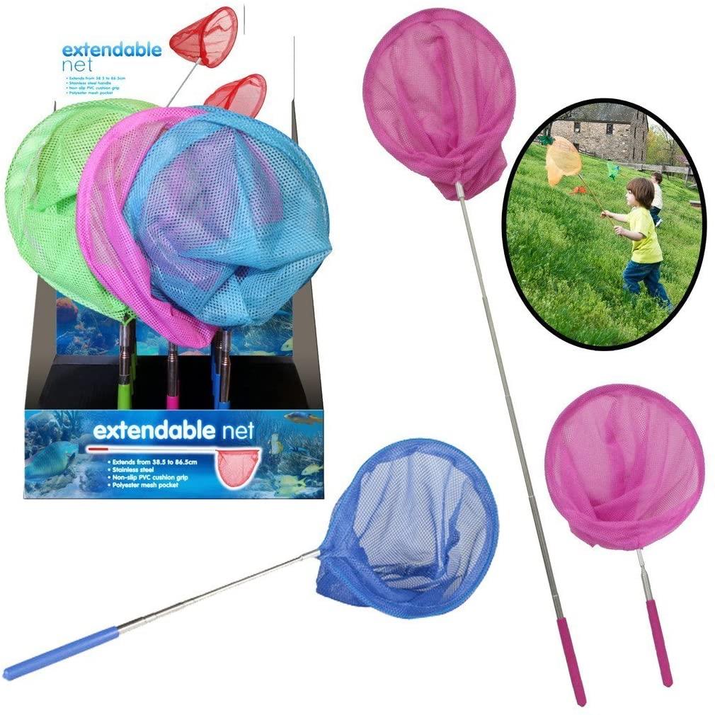 Kids Extendable Butterfly Bug Insect Net Telescopic Handle Garden Toy