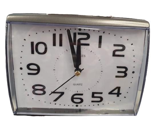 Amplus Large Numbers Dial Silent Sweep Light Snooze Graphite Alarm Clock PT175G