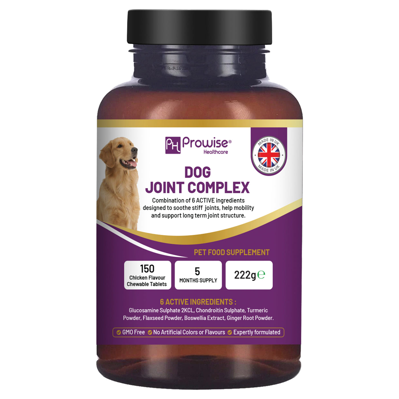 Dog Joint Support Chewable Tablets, 150 Tablets