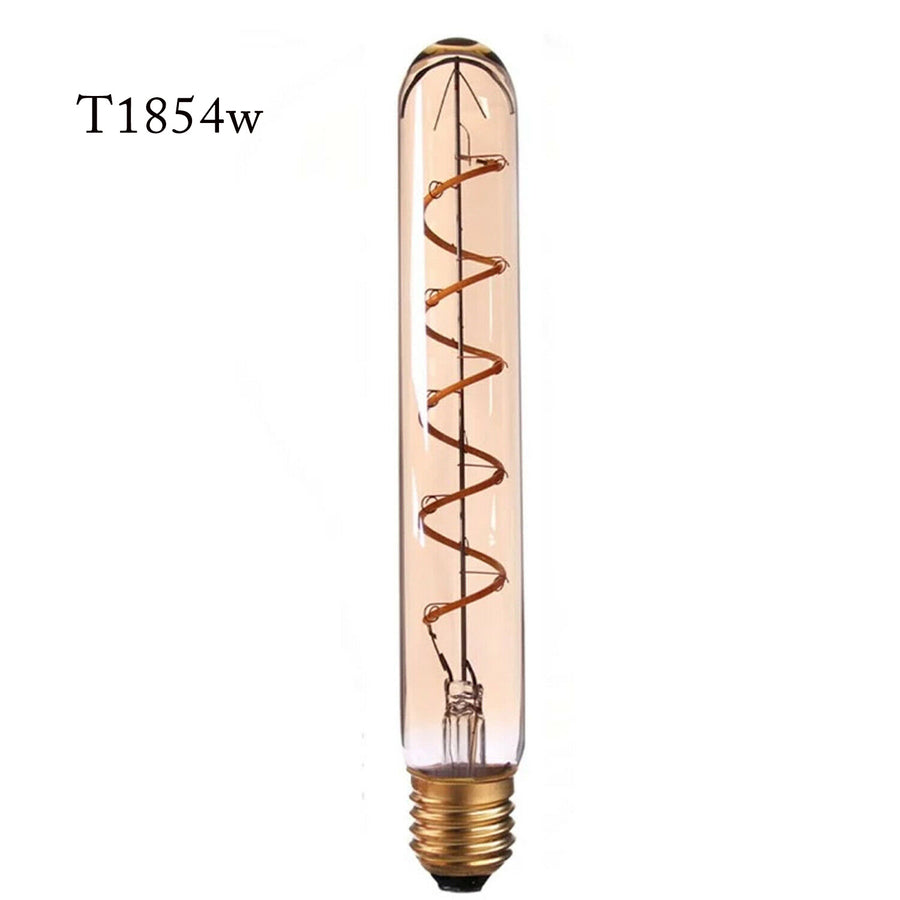 LED E27 T185 4W Non-Dimmable Filament Glass Warm White
