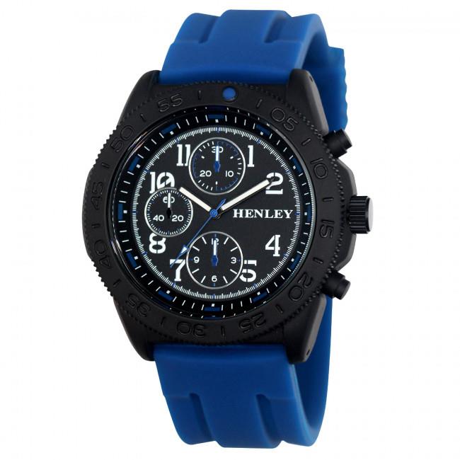 Henley Mens Multi Eye Black Dial Watch H02218.6