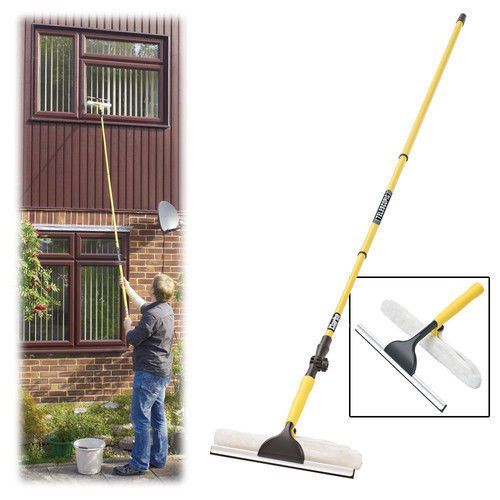 3.5M Telescopic Window Cleaner - Black