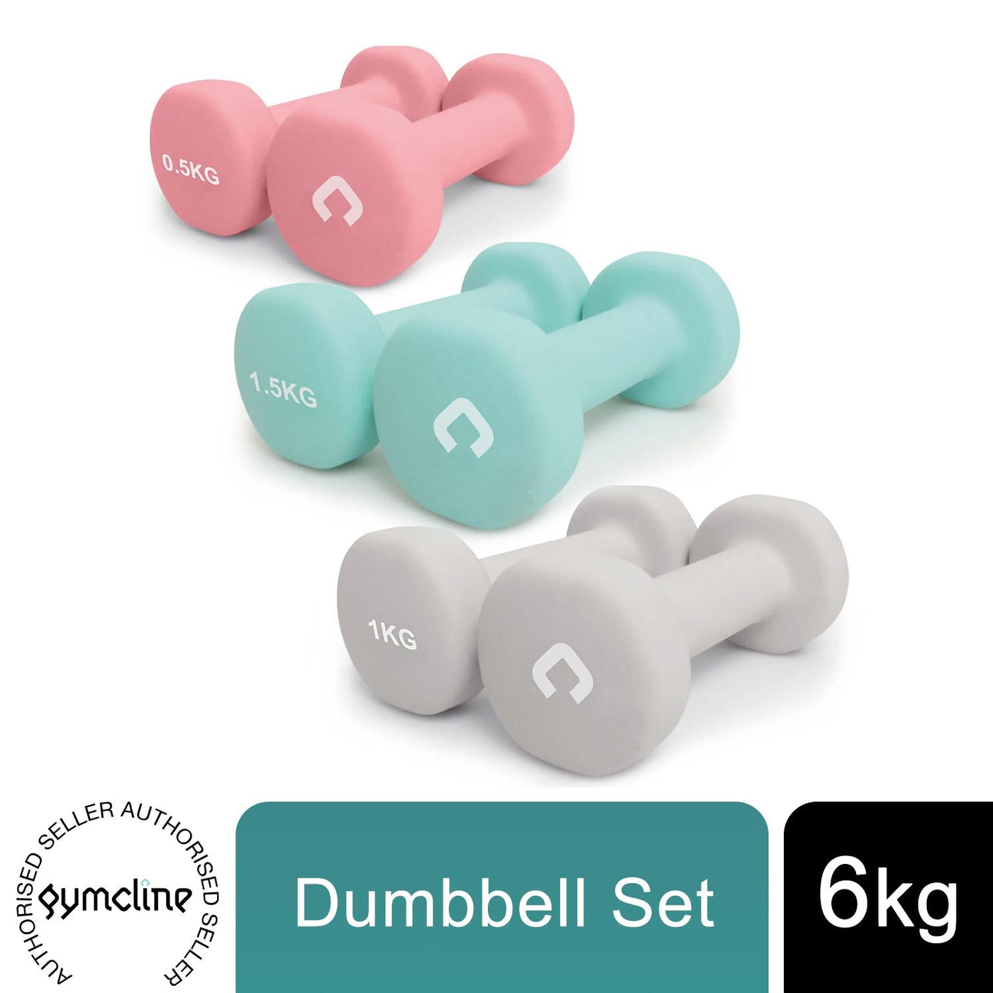Gymcline Dumbbell Set 6KG with Carry Case