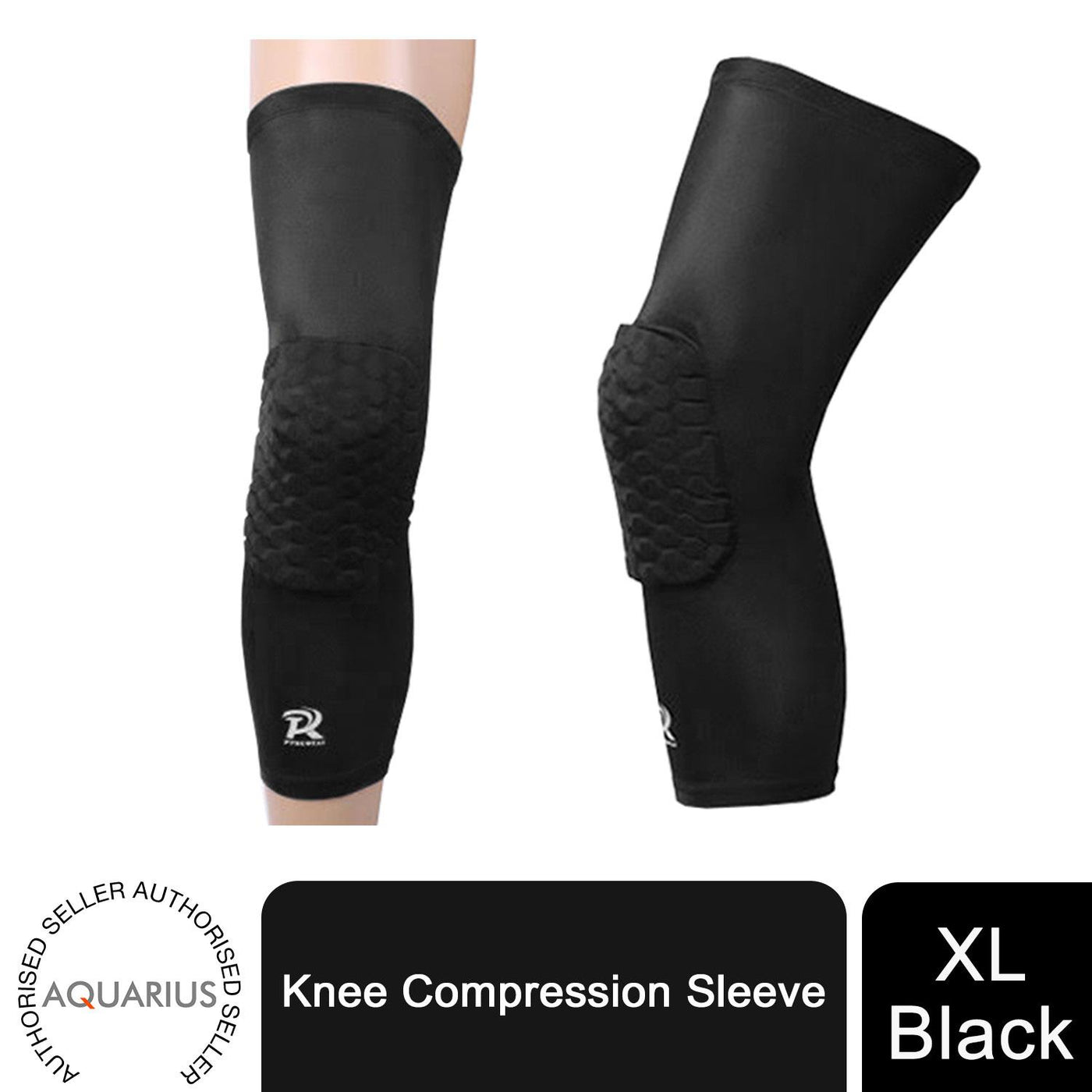 Knee Compression Sleeve, Extra Large, Black