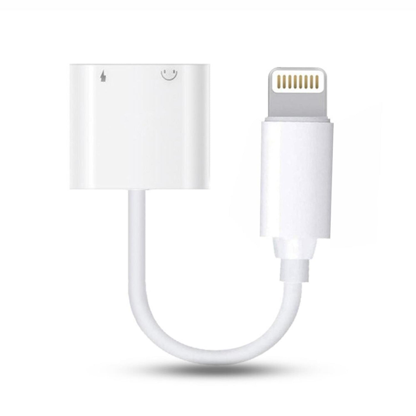 FX 2-in-1 Phone Audio Adapter for Phone 7/7 Plus, 8/8 Plus, XR - White