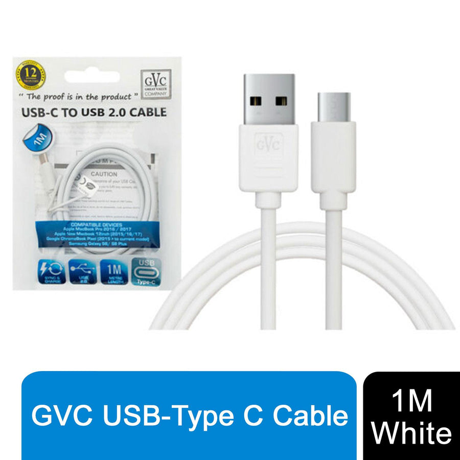 GVC USB to Type C Cable, 1m