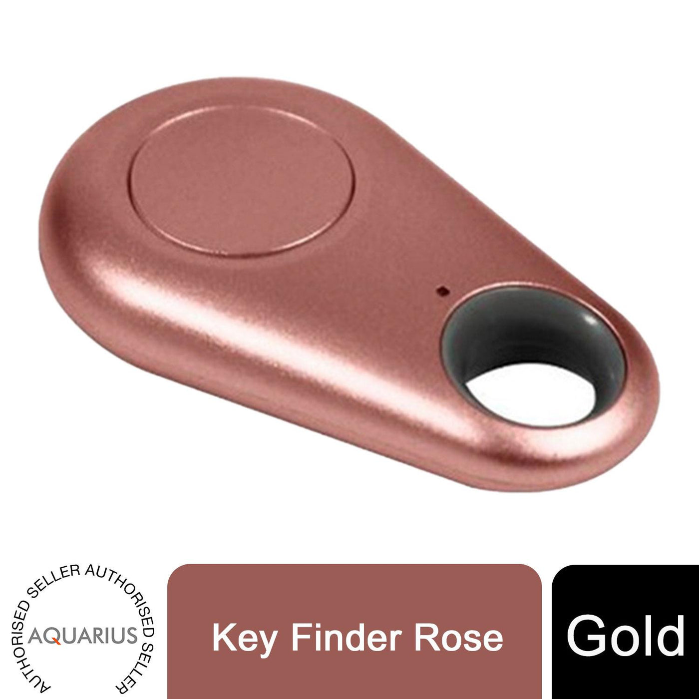 Aquarius Key Finder Anti-Lost Alarm with GPS Last Location Finder, Rose Gold