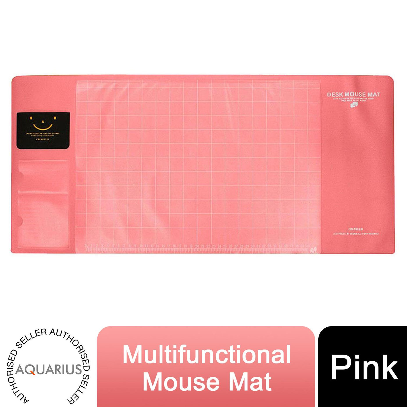 AQ Multifunctional Eco-friendly Office Desk Mouse Mat, Pink