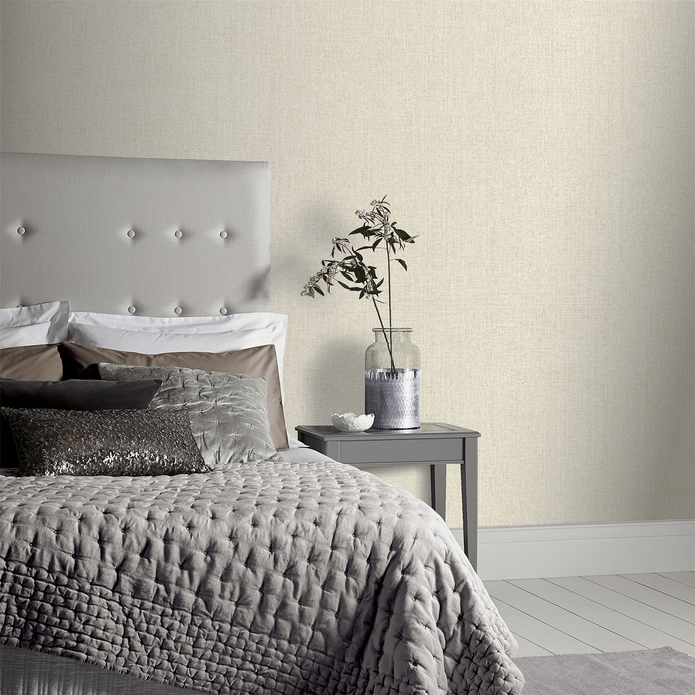 Luxe Hessian Taupe Wallpaper sw6