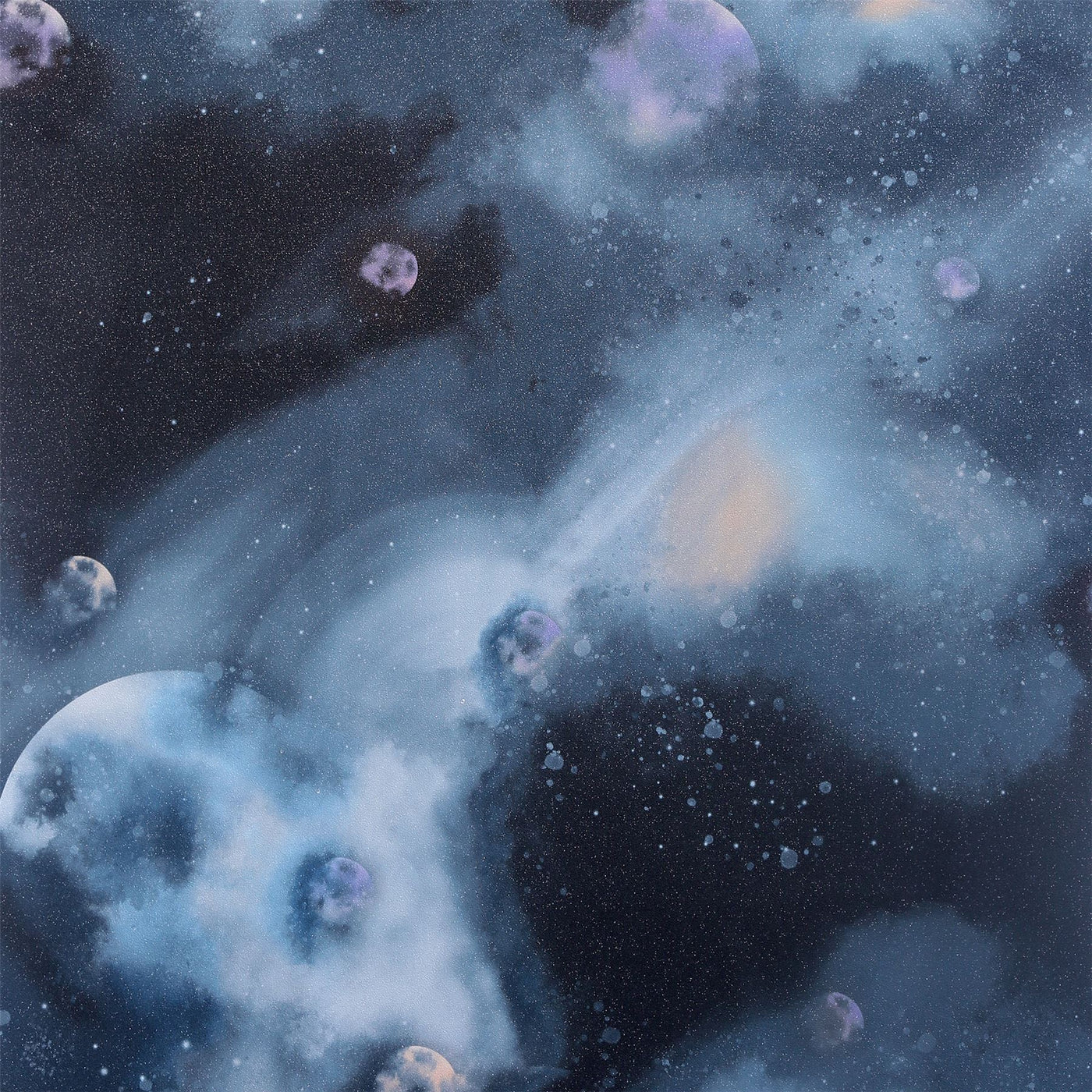 Out Of This World Navy Wallpaper SW12