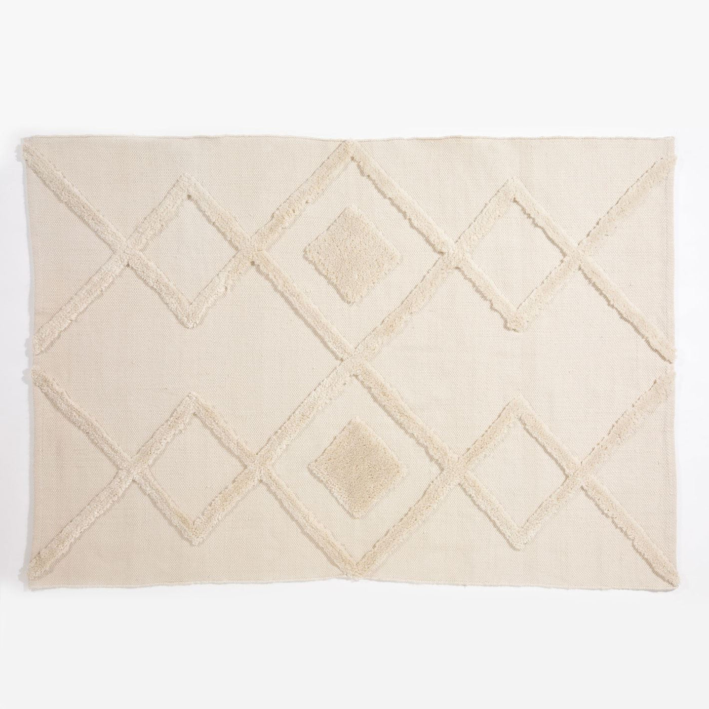 Windsor Geo Tufted 160x230cm Cream Rug