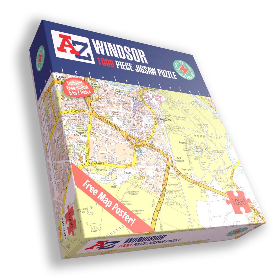 A to Z Map of Windsor 1000 Piece Jigsaw Puzzle