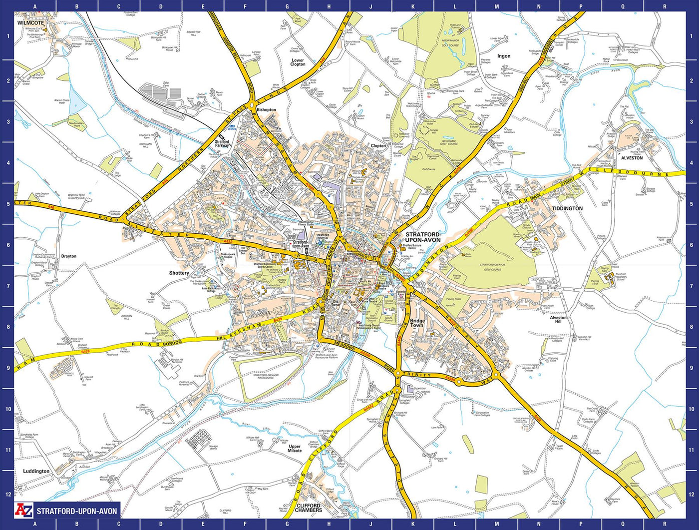 A to Z Map of Stratford-upon-Avon 1000 Piece Jigsaw