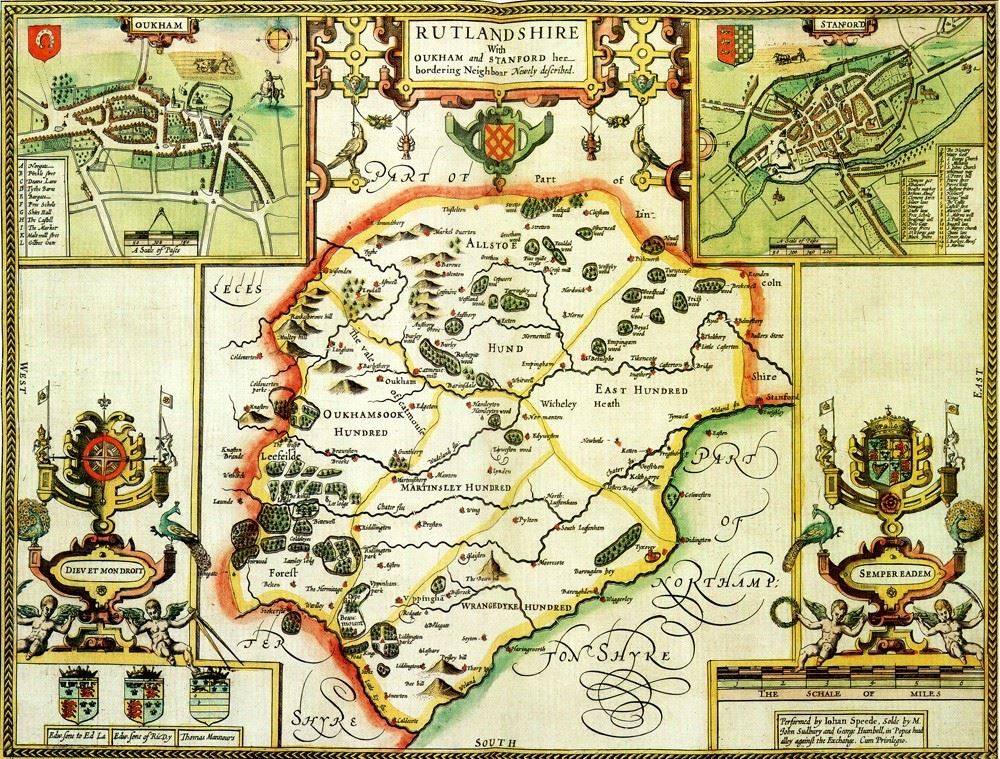 Rutland Historical Map 1000 Piece Jigsaw Puzzle (1610)