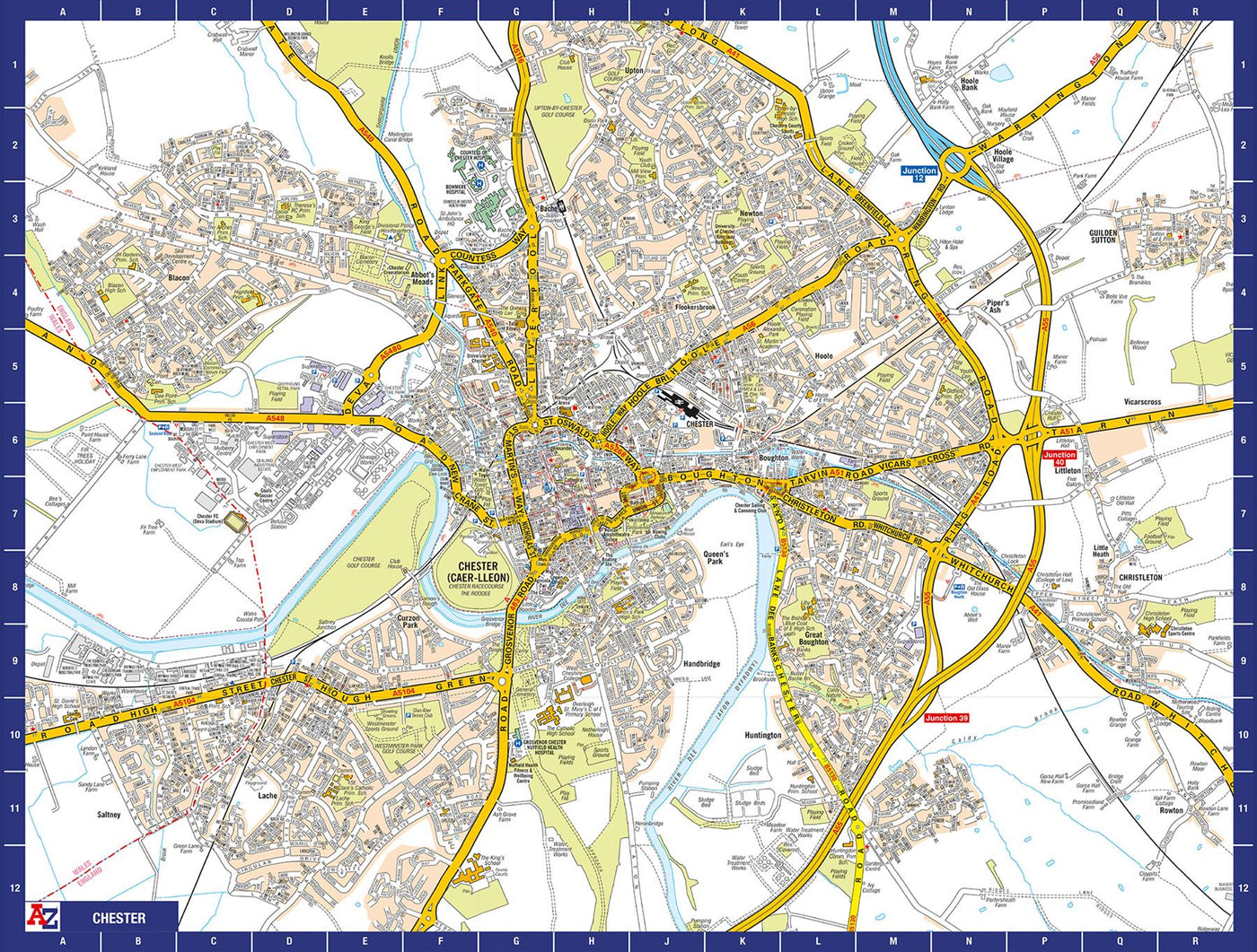 A to Z Map of Chester 1000 Piece Jigsaw Puzzle