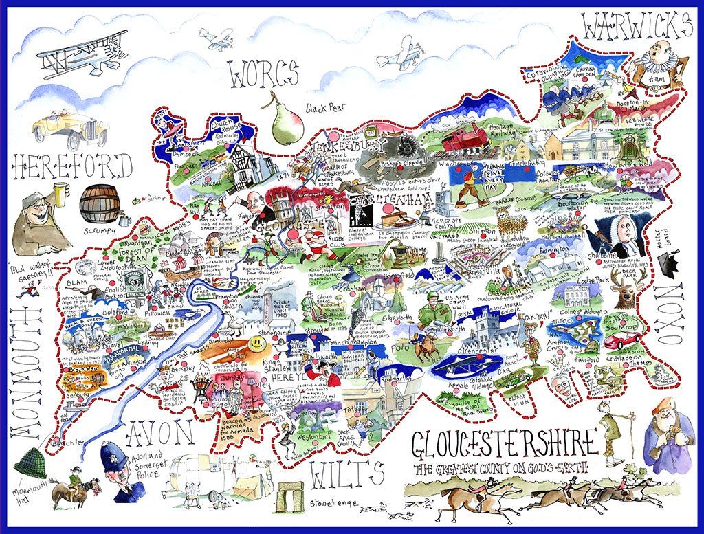 Gloucestershire Tim Bulmer 1000 Piece Jigsaw