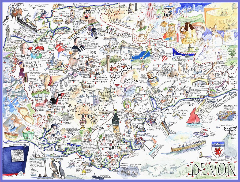 Devon - Tim Bulmer 1000 Piece Jigsaw Puzzle