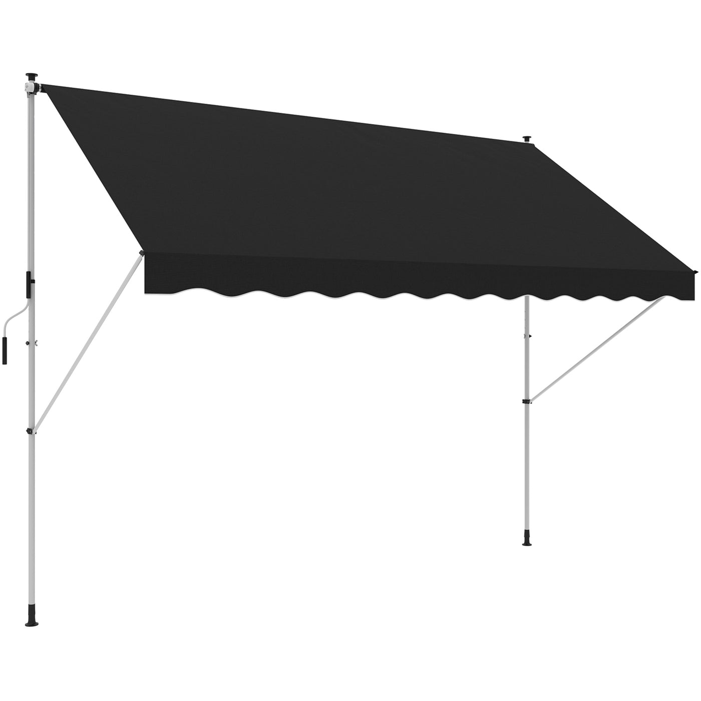 Outsunny 3 x 1.5 m Retractable Patio Awning, Black