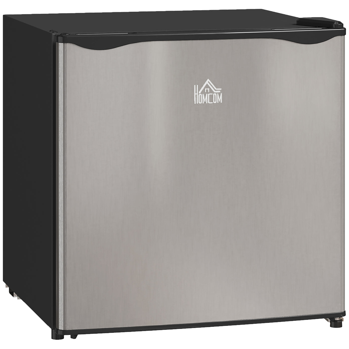 HOMCOM 46L Counter Top Fridge with Chiller Box Mini Fridge Silver