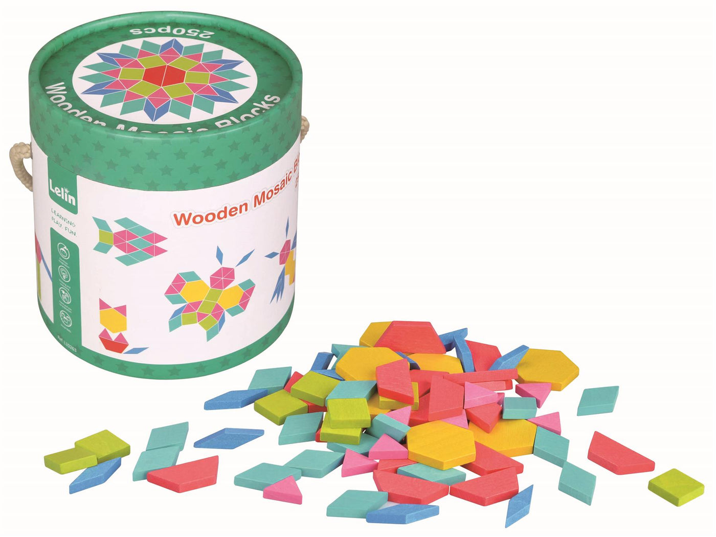LELIN Wooden Mosaic Blocks 250pcs L10263