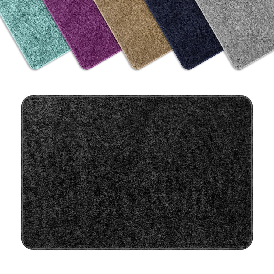 Vinsani Bath Mat, Dark Grey, 50 x 80 cm