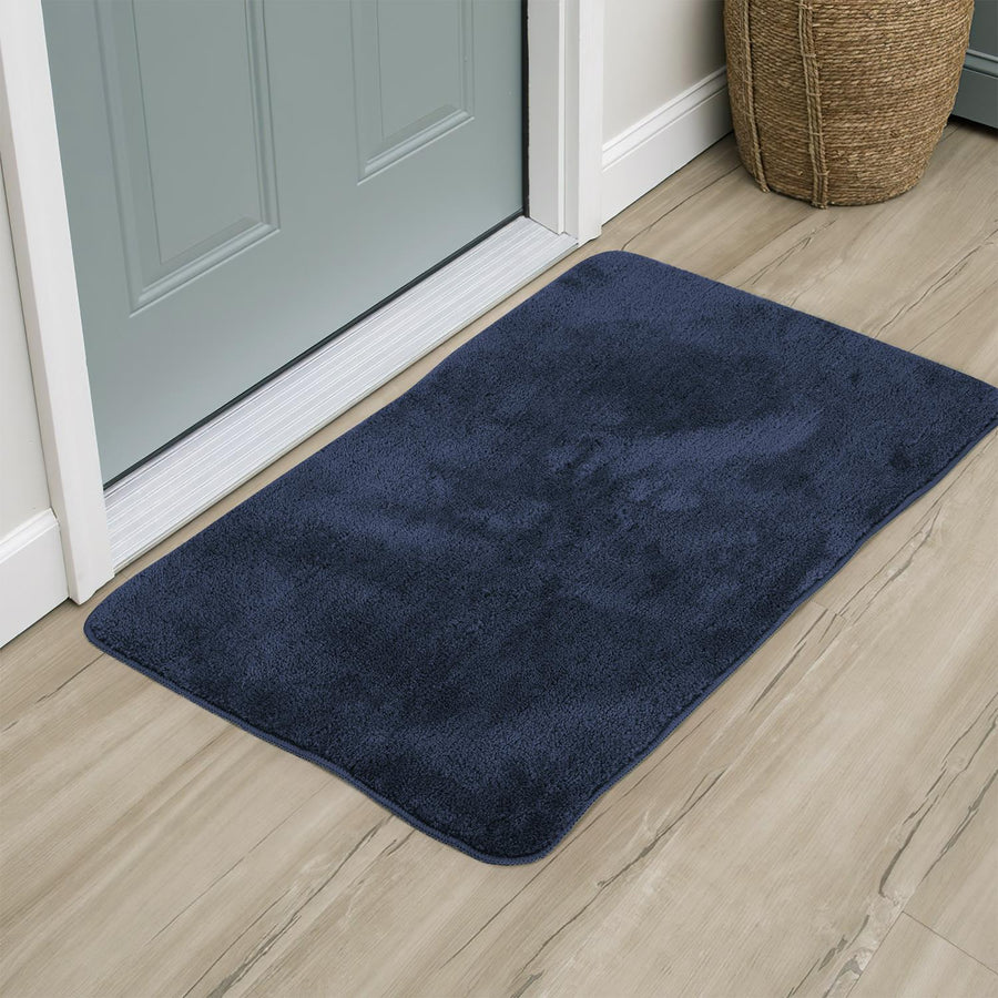 Vinsani Bath Mat 60 x 90 cm Navy 1010168