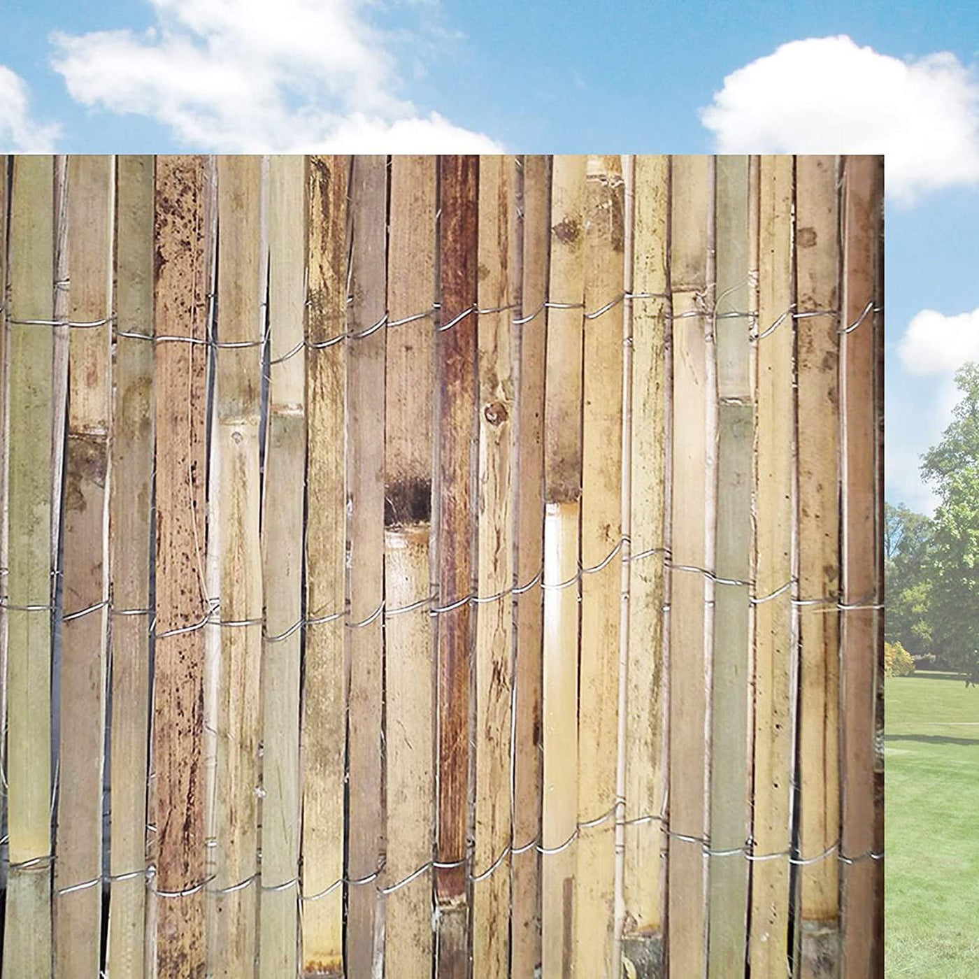 Bamboo Slatted Fence 1m x 4m