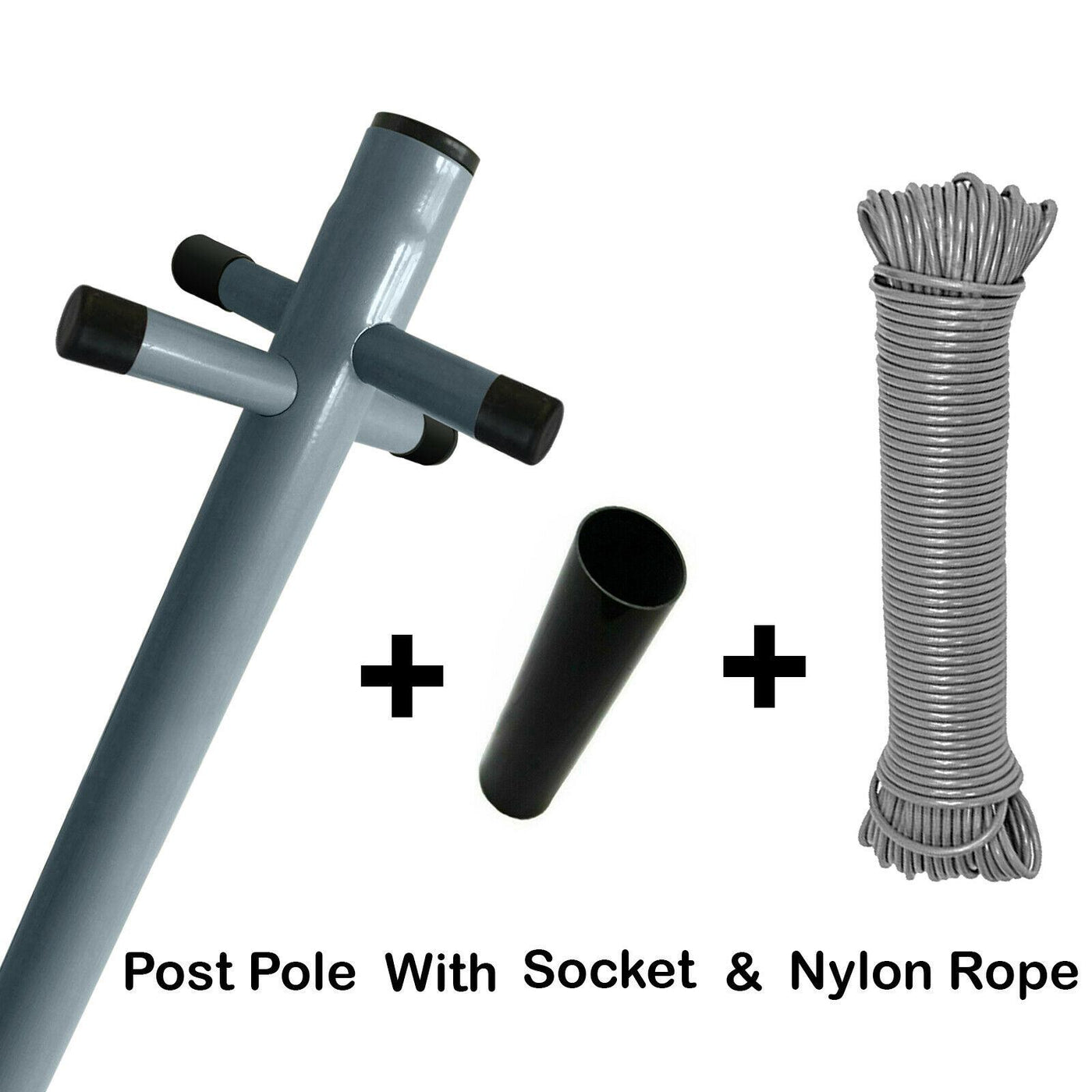 2 Piece Clothes Post 2.4m Overall Height